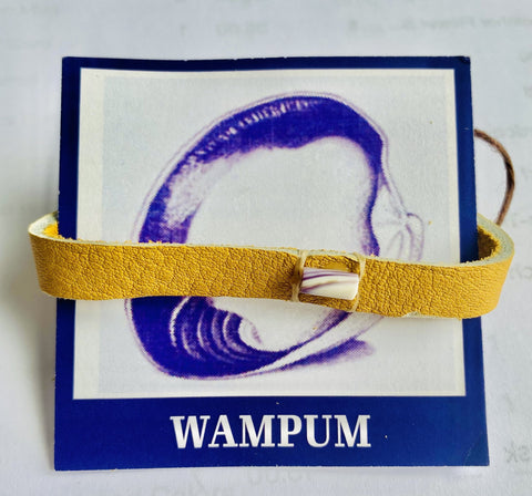 Wampum Leather Bracelet *Charity Item*
