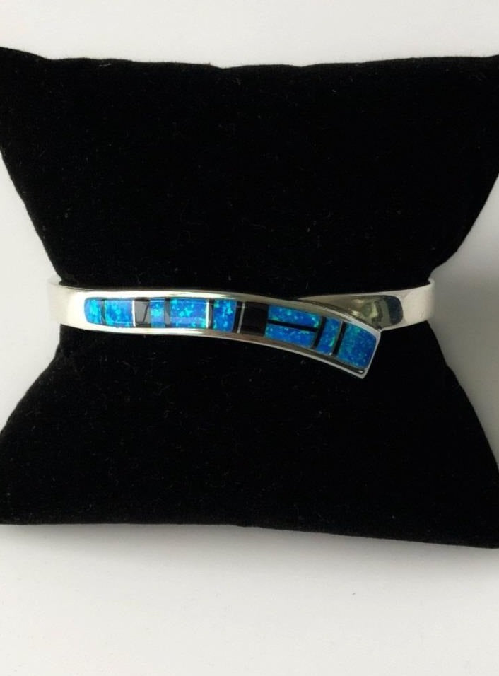 Navajo Blue Inlay Bracelet